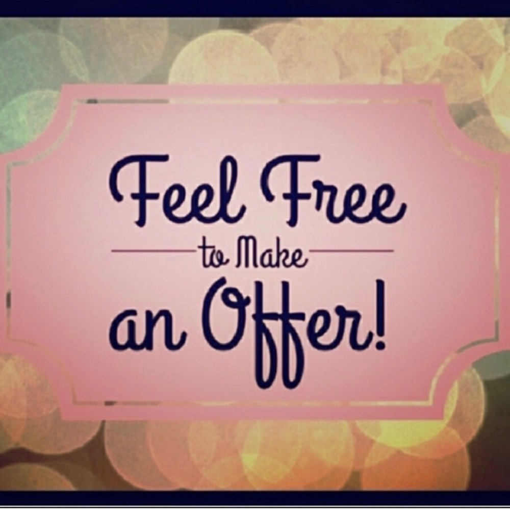 Reasonable offers accepted